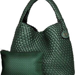 Green Woven Tote Bag. Worn once.